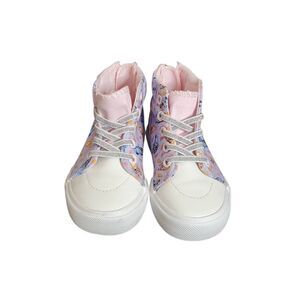 Ground Up Bluey Glittered Lace Hi-Top Back Zip Sneakers Pink‎ Multi Size 8